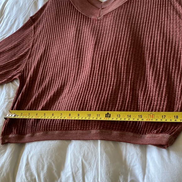 NWT FREE PEOPLE WE THE FREE Cinnamon Thermal
Waffle Knit Boho Top Size M - Picture 14 of 15